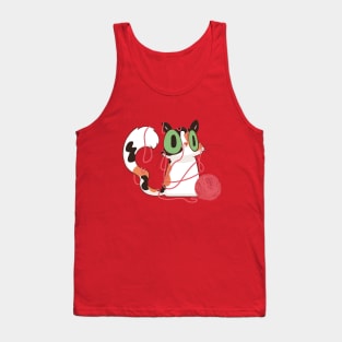 Naughty Calico Cat Tank Top